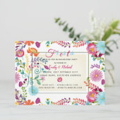 Fiesta Folk Invitation de la partie d'engagement A (Debout devant)