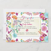 Fiesta Folk Invitations de douche nuptiale Aquarel (Devant)