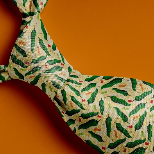 Fiesta Fun Green Chile Pattern Stropdas