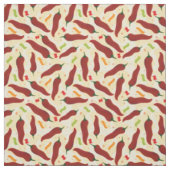 Fiesta Fun Red Chili Pattern Stof (Swatch)