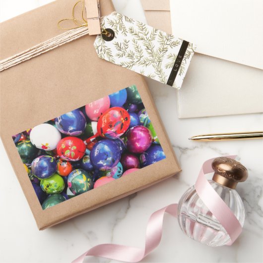 Fiesta geïnspireerd decor rechthoekige sticker (Geschenken)