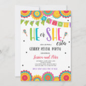 Fiesta Gender onthullen Hij of zij stelt gender va Kaart (Voorkant)