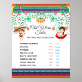 Fiesta Gender onthulling oude Wives Tales Board Poster (Voorkant)