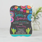 Fiesta Gender openbaart uitnodiging tot señor of s (Staand voorkant)