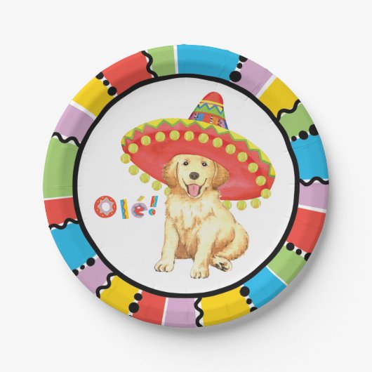 Fiesta Golden Retriever Papieren Bordje (Voorkant)