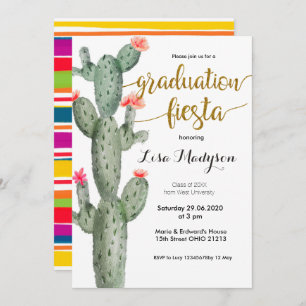 Fiesta Graduation Party nodigt kaart uit