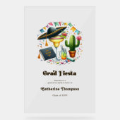 Fiesta Graduation Party Welkom Acryl Bord (Voorkant)