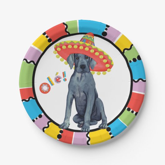 Fiesta Great Dane Papieren Bordje (Voorkant)