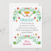 Fiesta Hartelijk dank Elke keer dat je creditcard  Bedankkaart (Voorkant / Achterkant)