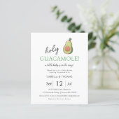 Fiesta | Holy Guacamole Baby shower Invitation (Staand voorkant)