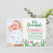 Fiesta Holy Guacamole Photo Invitation Anniversair (Debout devant)