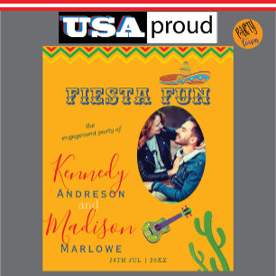 Fiesta in Mexico Verlovingsfeest Fotowandtapijt Wandkleed