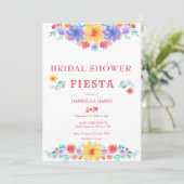 Fiesta | Invitation de douche nuptiale aquarelle (Debout devant)