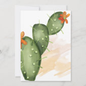 Fiesta | Invitation de douche nuptiale aquarelle (Dos)