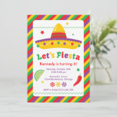 Fiesta ! Invitation de fête d'anniversaire (Debout devant)