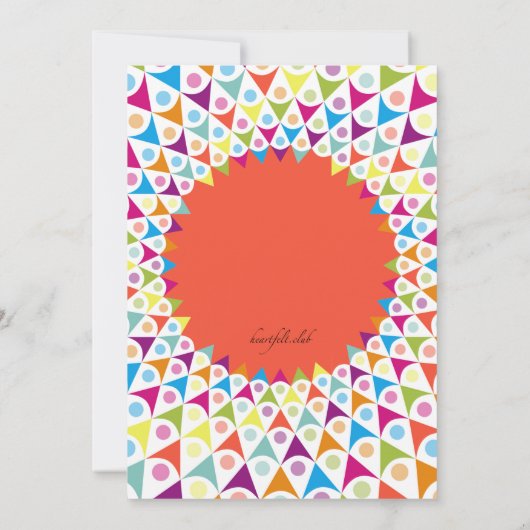 Fiesta Invitation Kaart (Achterkant)