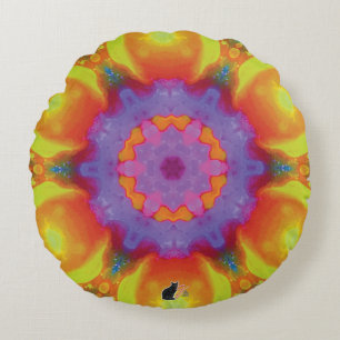 Fiesta Kaleidoscope Rond Kussen