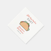 Fiesta Laten we praten over een Baby shower Servet (Hoek)