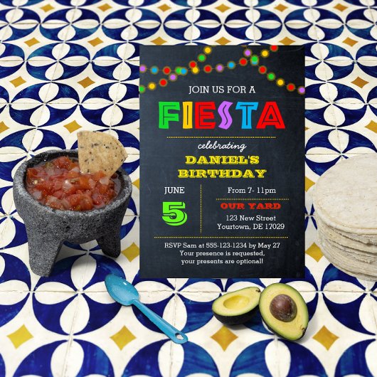 Fiesta Licht Alle Occasie Uitnodiging