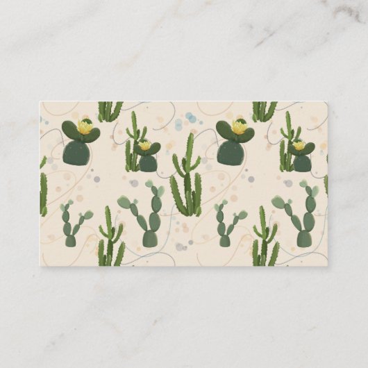 Fiesta Llama Cactus Diaper Raffle Informatiekaartje (Achterkant)