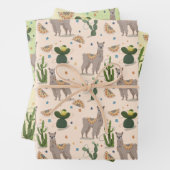Fiesta Llama Cactus Inpakpapier Vel (In situ)