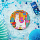 Fiesta Llama Cinco De Mayo Verjaardagsfeest Papieren Bordje (Feest)