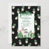 Fiesta Llama Invitation Anniversaire Amusant Cute (Devant)