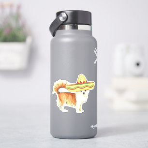 Fiesta Long Coat Chihuahua Vinyl Sticker
