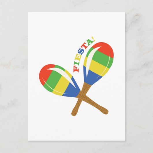 Fiesta Maracas Briefkaart (Voorkant)