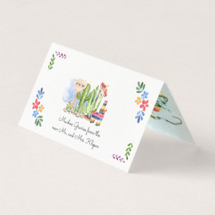 Fiesta Mariage Guest Merci Cartes de Place