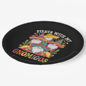 Fiesta met mijn Gnomigos Gnome Cinco de Mayo Papieren Bordje (Gekanteld)