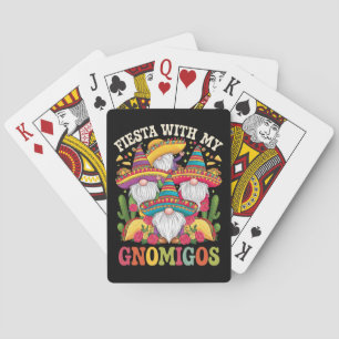 Fiesta met mijn Gnomigos Gnome Cinco de Mayo Pokerkaarten