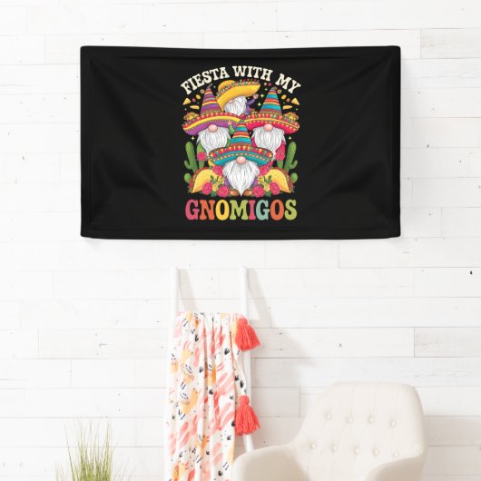 Fiesta met mijn Gnomigos Gnome Cinco de Mayo Spandoek (Insitu)