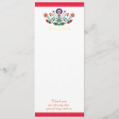 Fiesta Mexicaans Bloem Huwelijksprogramma Programma (Achterkant)