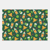 Fiesta Mexicaans eten Inpakpapier Vel (Voorkant)