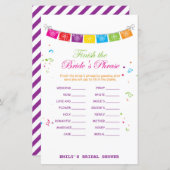 Fiesta Mexicaans Vrijgezellenfeest Game PRINTED (Voorkant / Achterkant)