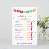 Fiesta Mexicaans Vrijgezellenfeest Game PRINTED (Staand voorkant)