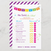 Fiesta Mexicaans Vrijgezellenfeest Game PRINTED (Voorkant / Achterkant)