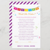 Fiesta Mexicaans Vrijgezellenfeest Game PRINTED (Voorkant / Achterkant)