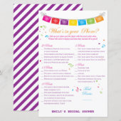 Fiesta Mexicaans Vrijgezellenfeest Game PRINTED (Voorkant / Achterkant)