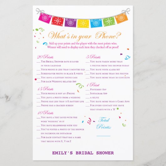 Fiesta Mexicaans Vrijgezellenfeest Game PRINTED (Voorkant)