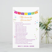 Fiesta Mexicaans Vrijgezellenfeest Game PRINTED (Staand voorkant)