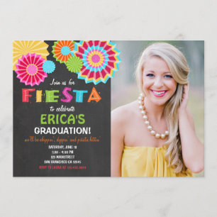 Fiesta Mexicaanse afstudeerfeest uitnodiging Fiest