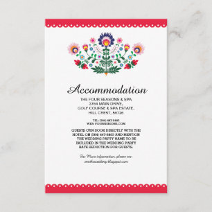 Fiesta Mexicaine Rouge Logement Cartes de Mariage