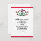 Fiesta Mexicaine Rouge Logement Cartes de Mariage (Devant / Derrière)
