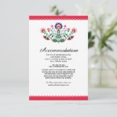 Fiesta Mexicaine Rouge Logement Cartes de Mariage (Debout devant)