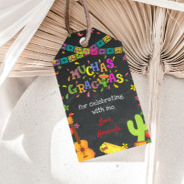 Fiesta Mexican Birthday Confetti Bedankt Label Cadeaulabel