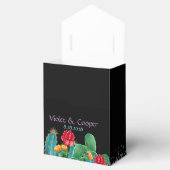 Fiesta Mexican Floral Cactus Wedding Bedankdoosjes (Geopend)