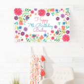Fiesta Mexicana Folk Lore Waterverf Floral Spandoek (Insitu)