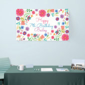 Fiesta Mexicana Folk Lore Waterverf Floral Spandoek (Beurs)